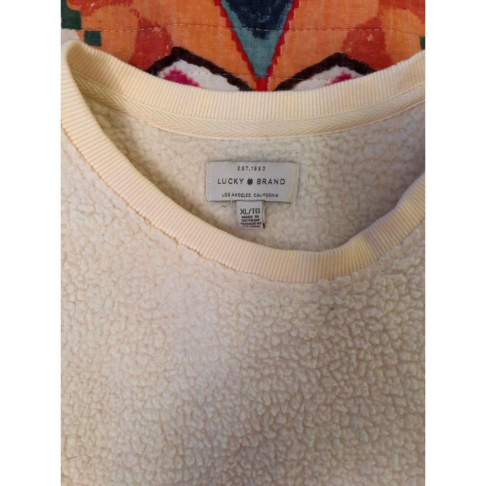 NWOT Lucky Brand Sherpa Sweatshirt -XL - Picture 7 of 9